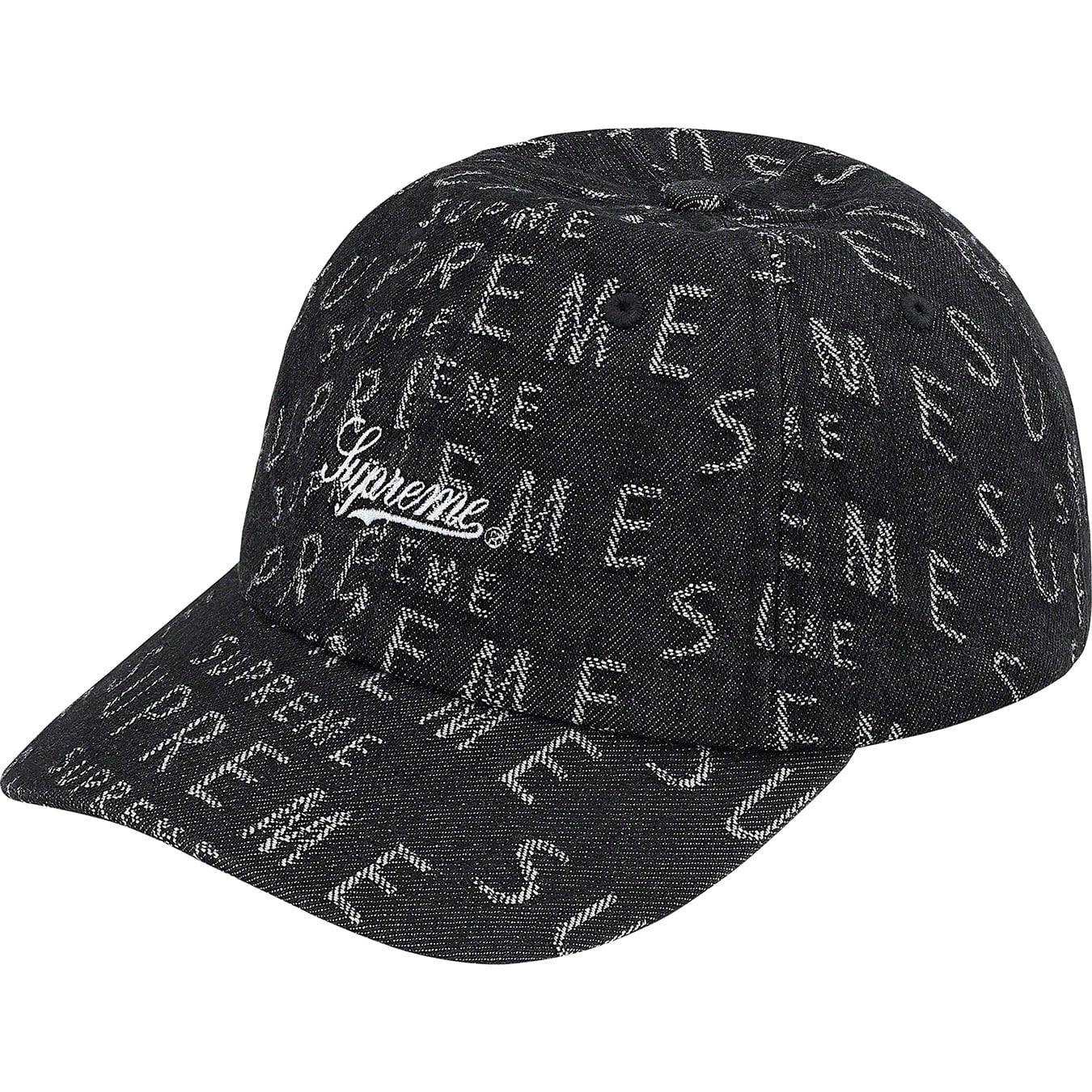 Warp Jacquard Logos Denim 6-Panel view 4